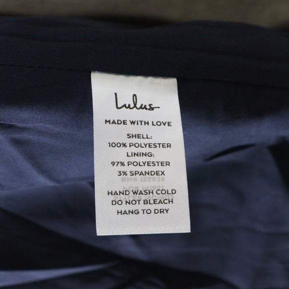 Lulus Mini Dress Womens Size Medium Blue Floral Jacquard Sweetheart Neck NWT - Picture 6 of 7